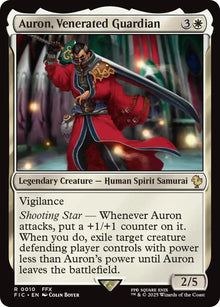 Image for Auron, Venerated Guardian (Surge Foil) (10) (FIC) - Magic: The Gathering