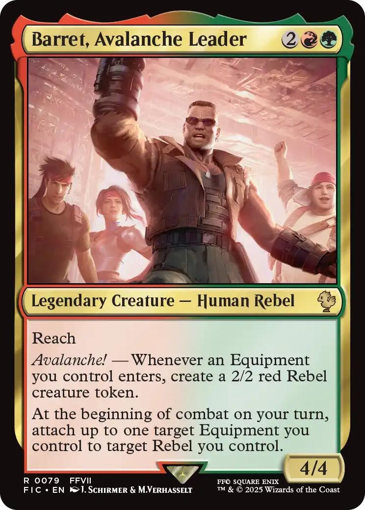 Image for Barret, Avalanche Leader (Surge Foil) (79) (FIC) - Magic: The Gathering