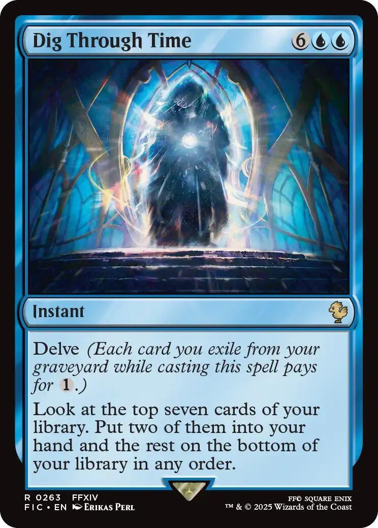 Image for Dig Through Time (Surge Foil) (263) (FIC) - Magic: The Gathering