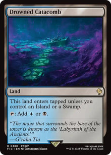 Image for Drowned Catacomb (Surge Foil) (388) (FIC) - Magic: The Gathering
