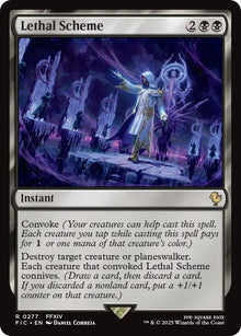 Image for Lethal Scheme (Surge Foil) (277) (FIC) - Magic: The Gathering