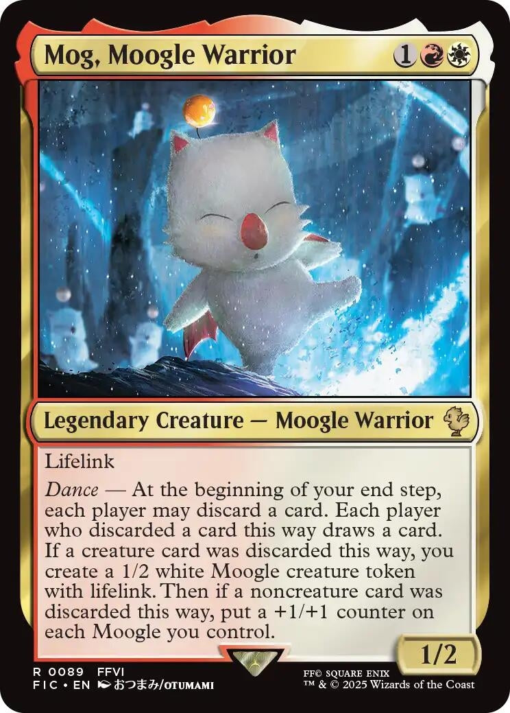 Image for Mog, Moogle Warrior (Surge Foil) (89) (FIC) - Magic: The Gathering