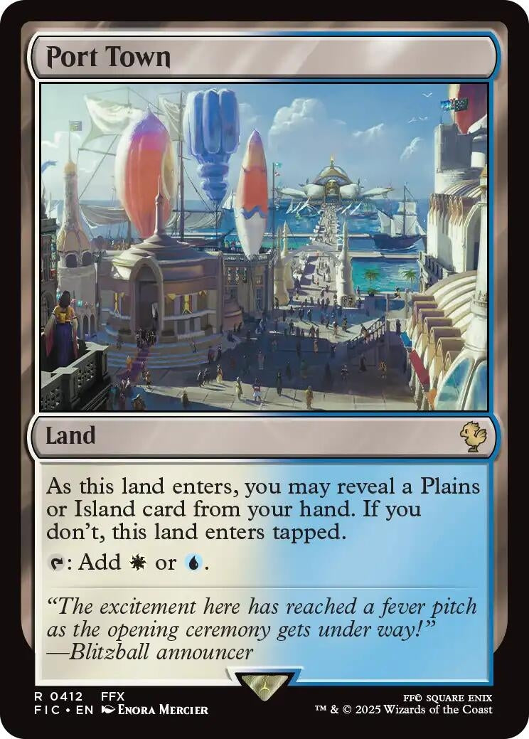 Image for Port Town (Surge Foil) (412) (FIC) - Magic: The Gathering