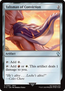 Image for Talisman of Conviction (Surge Foil) (363) (FIC) - Magic: The Gathering