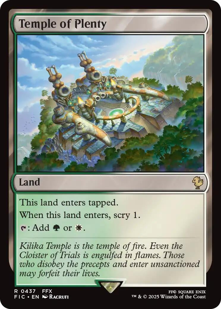Image for Temple of Plenty (Surge Foil) (437) (FIC) - Magic: The Gathering