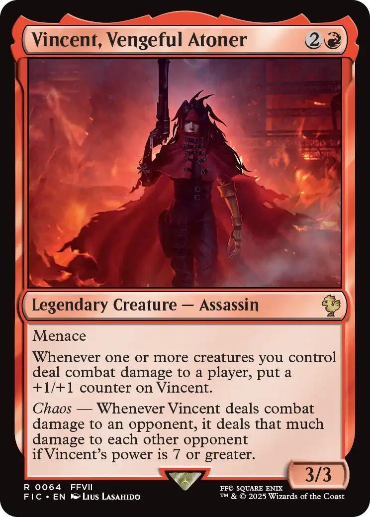 Image for Vincent, Vengeful Atoner (Surge Foil) (64) (FIC) - Magic: The Gathering