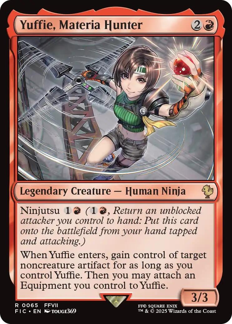Image for Yuffie, Materia Hunter (Surge Foil) (65) (FIC) - Magic: The Gathering