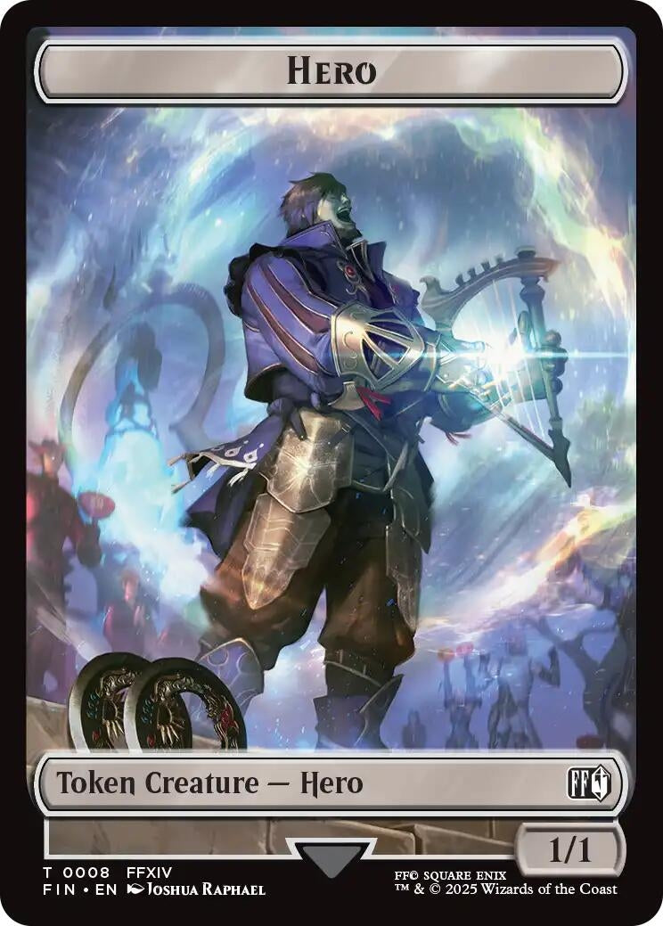 Hero (0008) // Treasure (0023) Double-Sided Token (8 // 23) (FIN)
