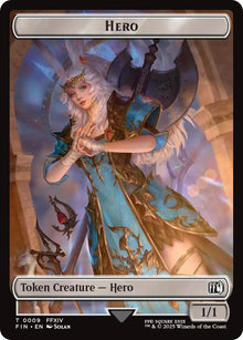 Image for Hero (0009) // Treasure (0023) Double-Sided Token (9 // 23) (FIN) - Magic: The Gathering
