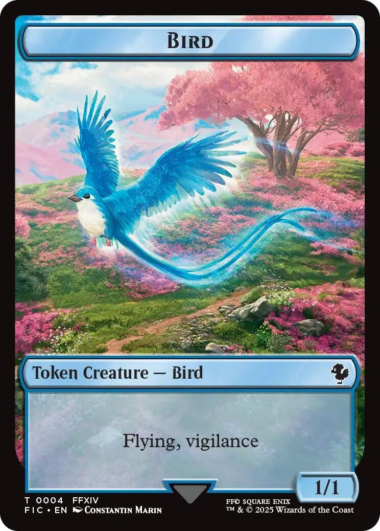 Image for Bird // Hero (0005) Double Sided Token (4 // 5) (FIC) - Magic: The Gathering