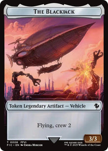The Blackjack // The Monarch Double-Sided Token (Surge Foil) (8 // 11) (FIC)