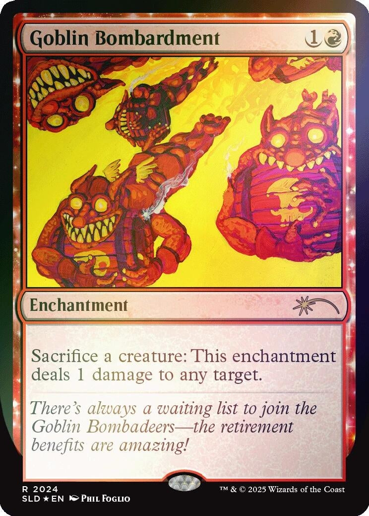 Image for Goblin Bombardment (2024) (Rainbow Foil) (2024) (SLD) - Magic: The Gathering