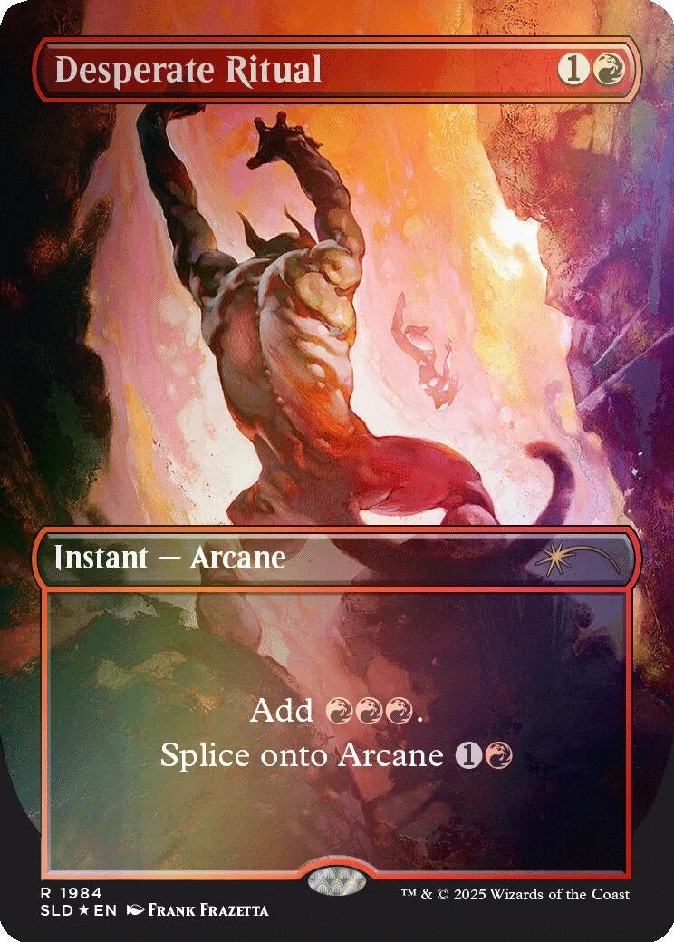 Image for Desperate Ritual (1984) (Rainbow Foil) (1984) (SLD) - Magic: The Gathering