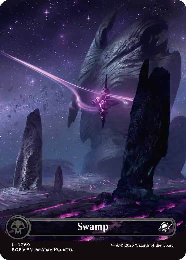 Image for Swamp (0369) (Borderless) (Galaxy Foil) (369) (EOE) - Magic: The Gathering