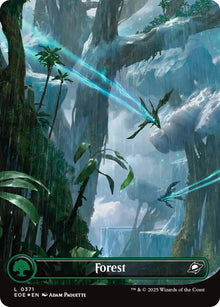 Image for Forest (0371) (Borderless) (Galaxy Foil) (371) (EOE) - Magic: The Gathering