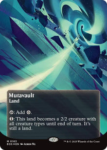 Image for Mutavault (0163) (Borderless) (Galaxy Foil) (163) (EOS) - Magic: The Gathering