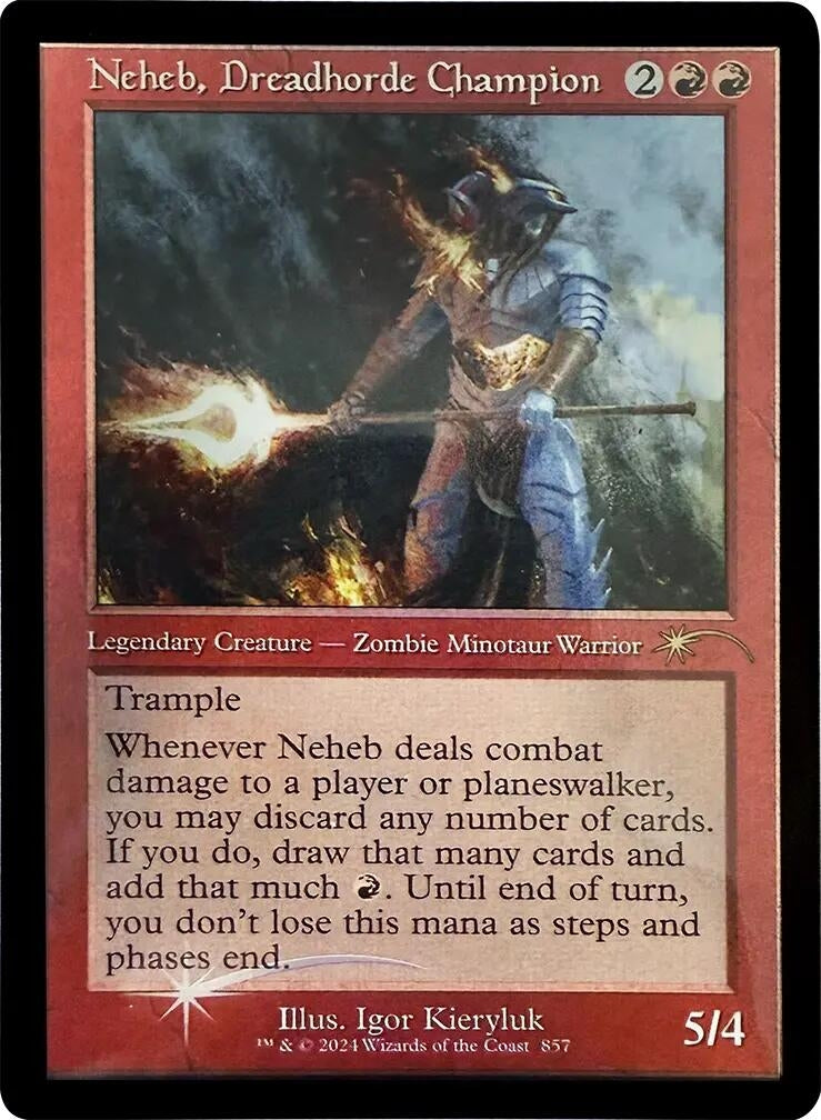 Image for Neheb, Dreadhorde Champion (Retro Frame) (857) (SLD) - Magic: The Gathering