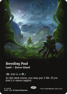 Image for Breeding Pool (Borderless) (278) (EOE) - Magic: The Gathering
