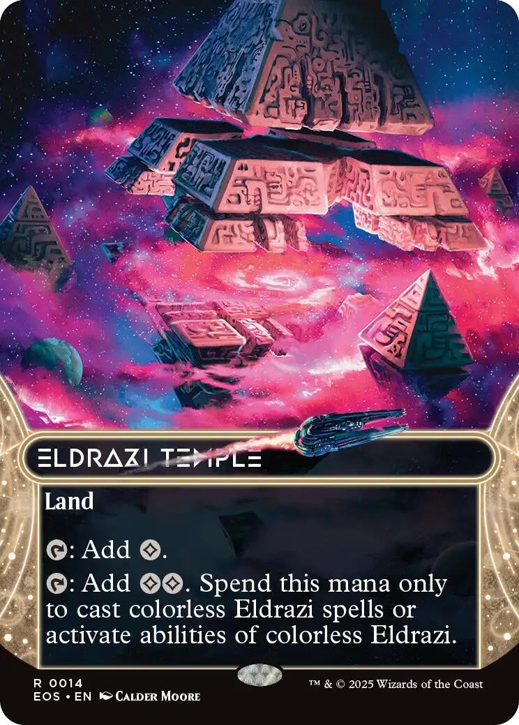 Image for Eldrazi Temple (0014) (Borderless) (14) (EOS) - Magic: The Gathering