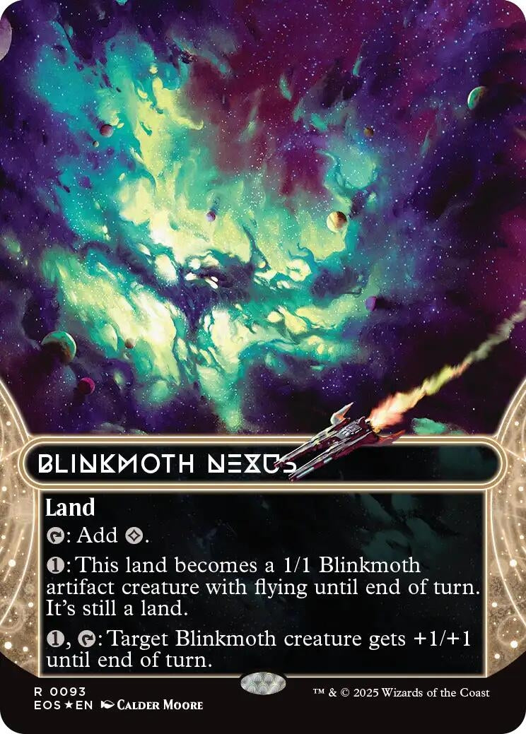 Image for Blinkmoth Nexus (0093) (Borderless) (Galaxy Foil) (93) (EOS) - Magic: The Gathering