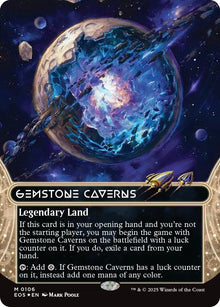 Image for Gemstone Caverns (0106) (Borderless) (Galaxy Foil) (106) (EOS) - Magic: The Gathering