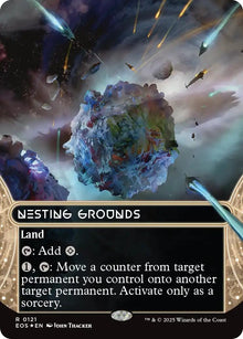 Image for Nesting Grounds (0121) (Borderless) (Galaxy Foil) (121) (EOS) - Magic: The Gathering