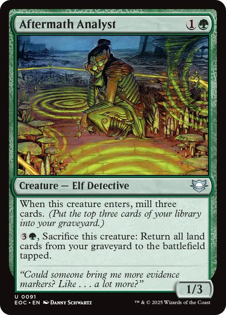 Image for Aftermath Analyst (91) (EOC) - Magic: The Gathering