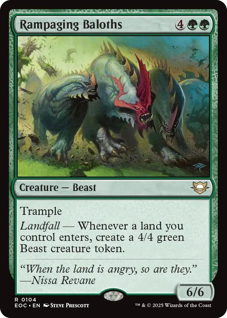 Image for Rampaging Baloths (104) (EOC) - Magic: The Gathering