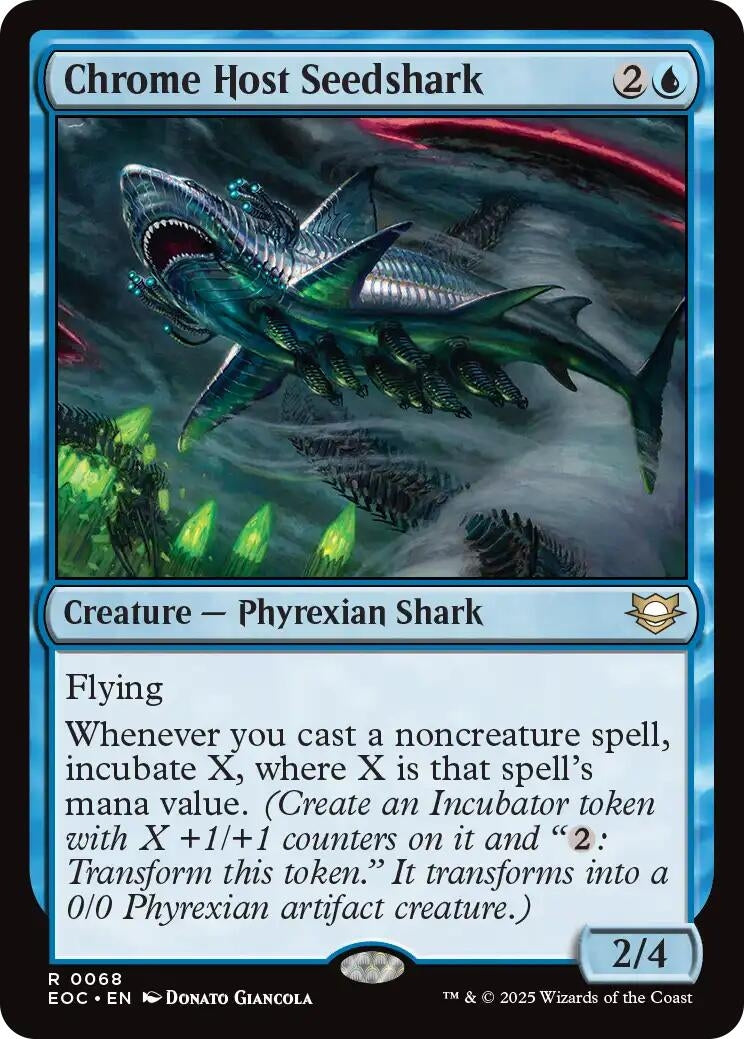 Image for Chrome Host Seedshark (68) (EOC) - Magic: The Gathering
