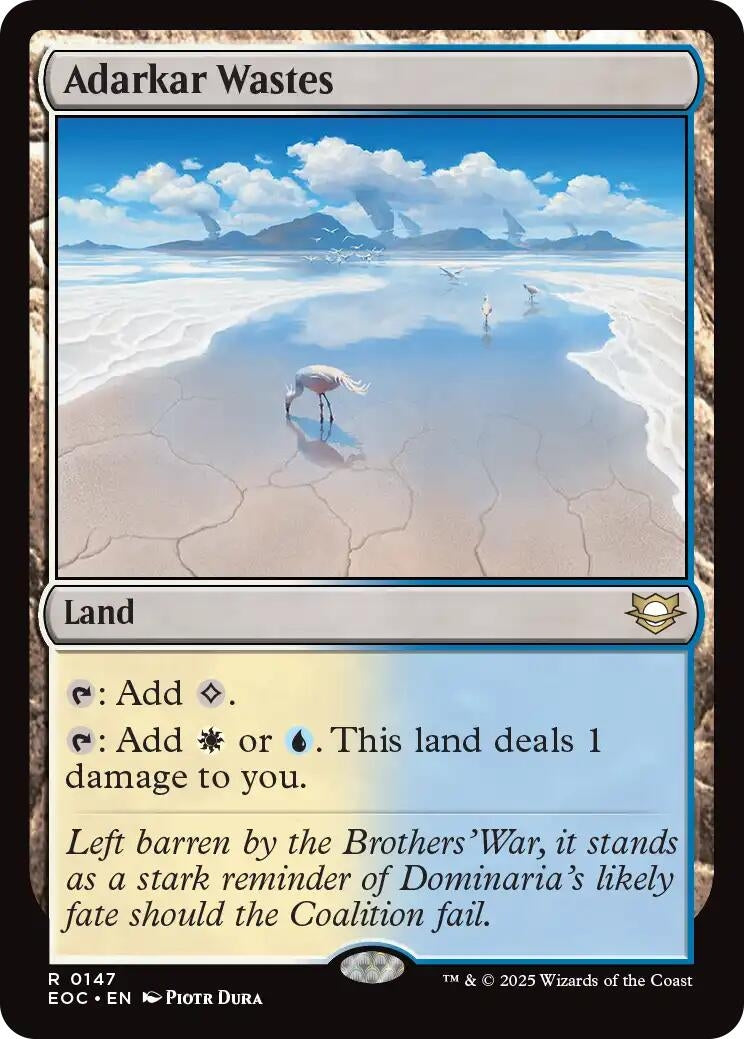 Image for Adarkar Wastes (147) (EOC) - Magic: The Gathering