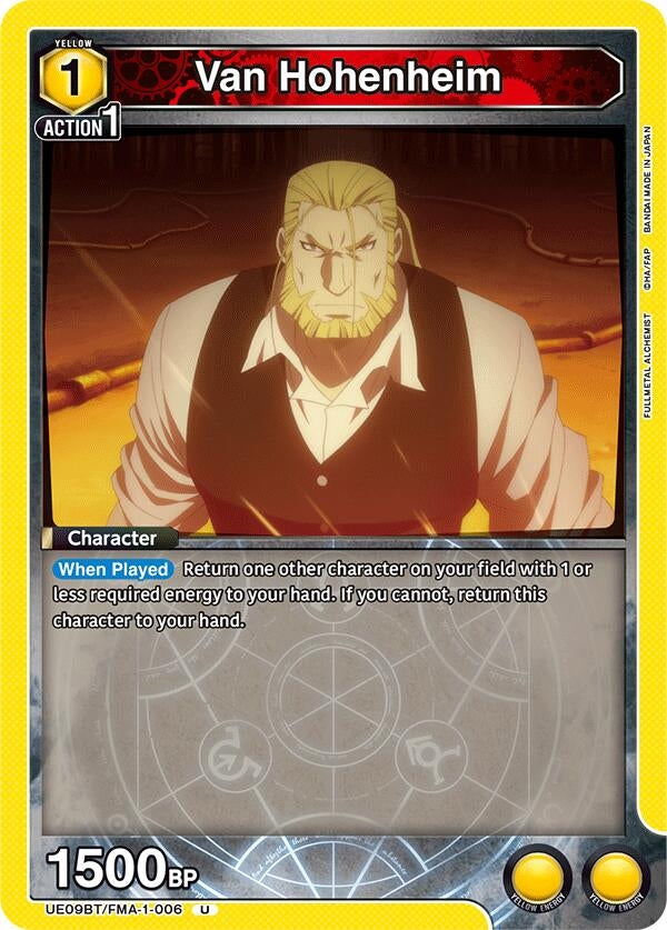 Van Hohenheim (UE09BT/FMA-1-006) (UE09BT)