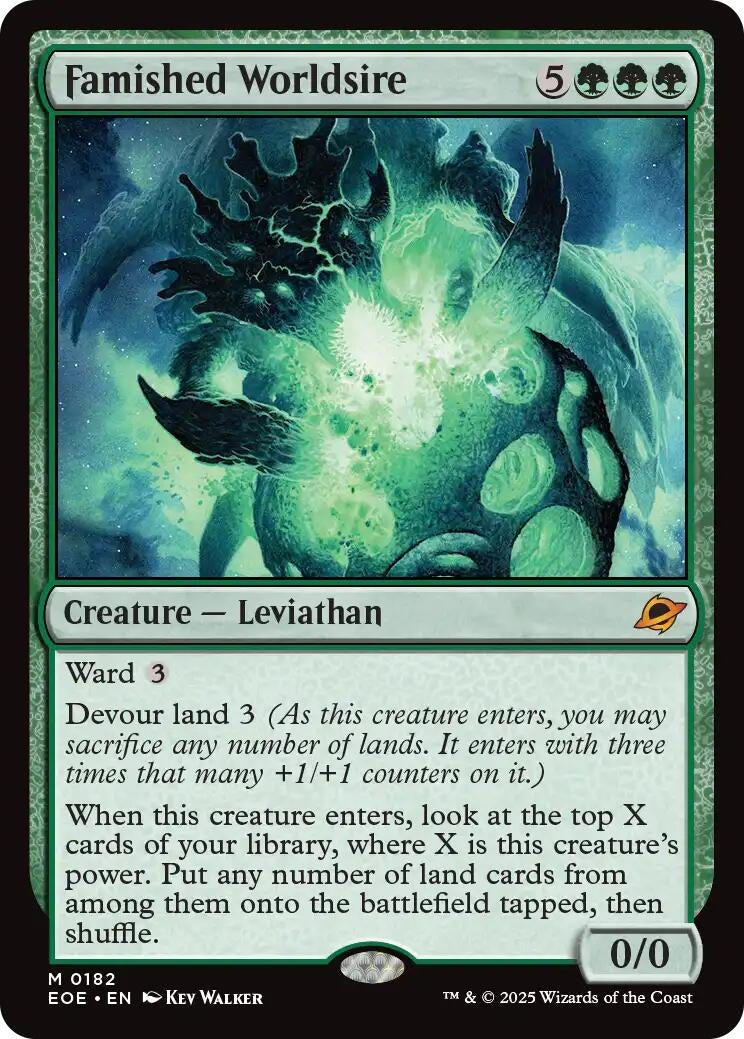 Image for Famished Worldsire (182) (EOE) - Magic: The Gathering