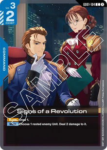 Image for Signs of a Revolution (GD01-104) (GD01) - Gundam Card Game