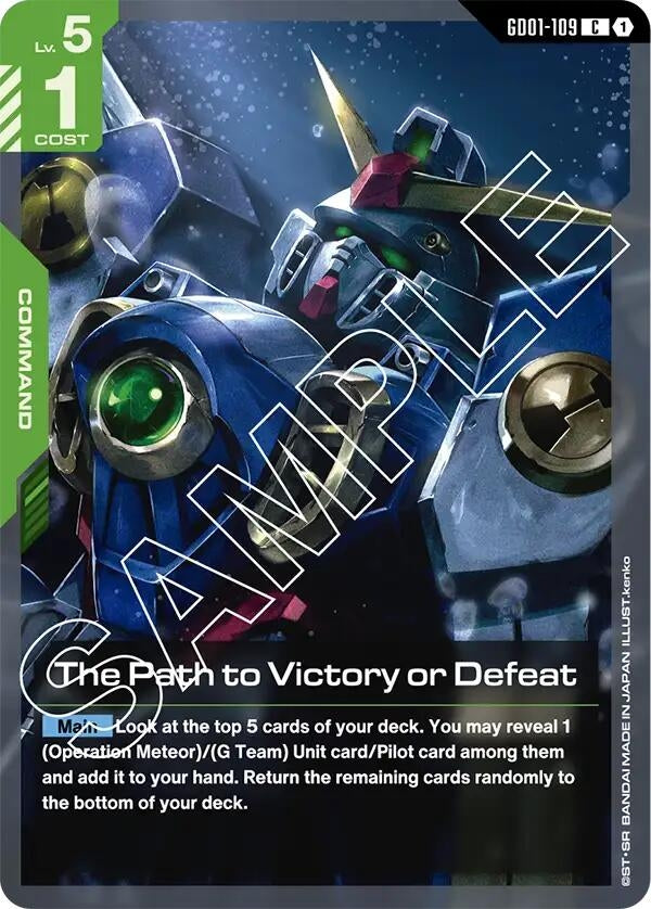 Image for The Path to Victory or Defeat (GD01-109) (GD01) - Gundam Card Game