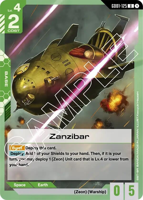 Image for Zanzibar (GD01-125) (GD01) - Gundam Card Game