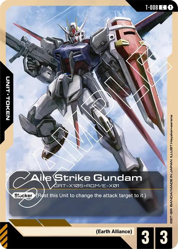 Aile Strike Gundam (T-008) Token (T-008) (GD01)