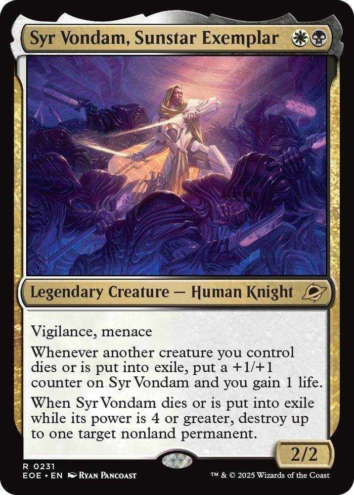 Image for Syr Vondam, Sunstar Exemplar (231) (EOE) - Magic: The Gathering