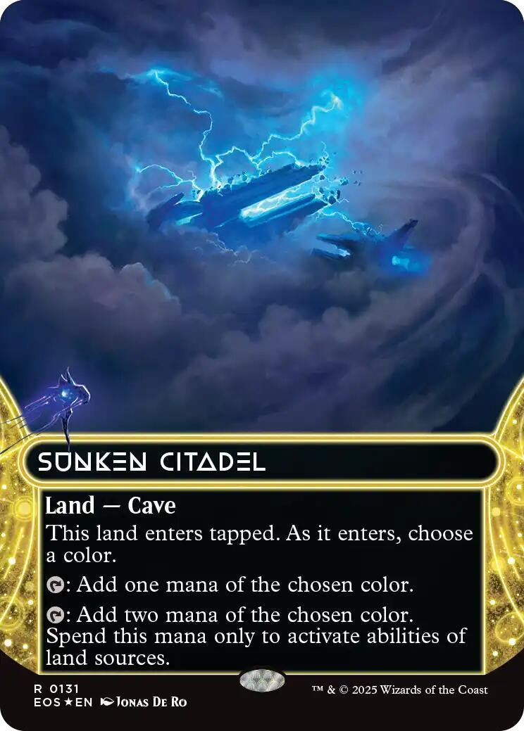 Image for Sunken Citadel (0131) (Borderless) (Galaxy Foil) (131) (EOS) - Magic: The Gathering