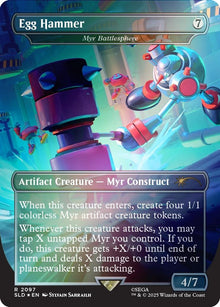 Image for Egg Hammer - Myr Battlesphere (Rainbow Foil) (2097) (SLD) - Magic: The Gathering