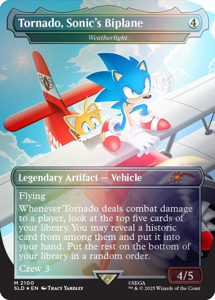 Image for Tornado, Sonic's Biplane - Weatherlight (Rainbow Foil) (2100) (SLD) - Magic: The Gathering