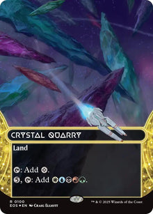 Image for Crystal Quarry (0100) (Borderless) (Galaxy Foil) (100) (EOS) - Magic: The Gathering
