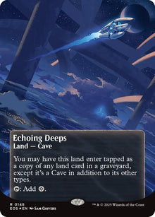 Image for Echoing Deeps (0148) (Borderless) (Galaxy Foil) (148) (EOS) - Magic: The Gathering