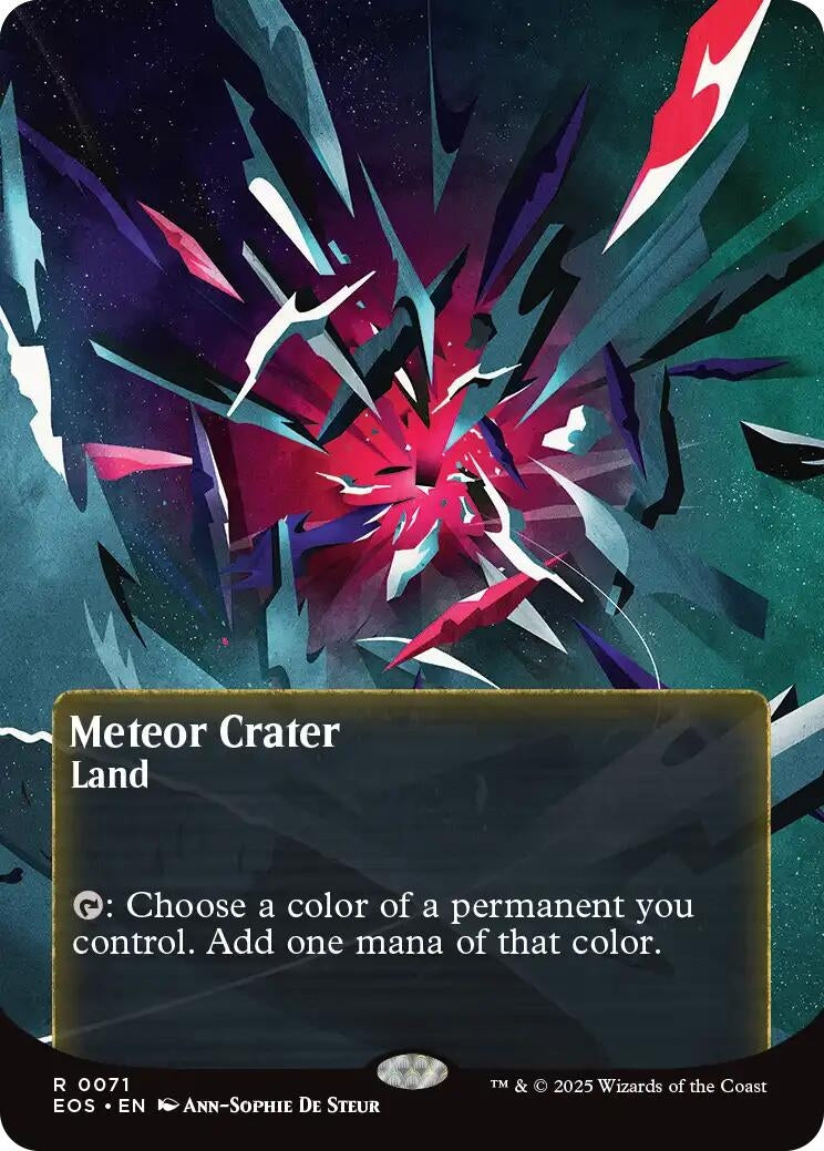 Image for Meteor Crater (0071) (Borderless) (71) (EOS) - Magic: The Gathering