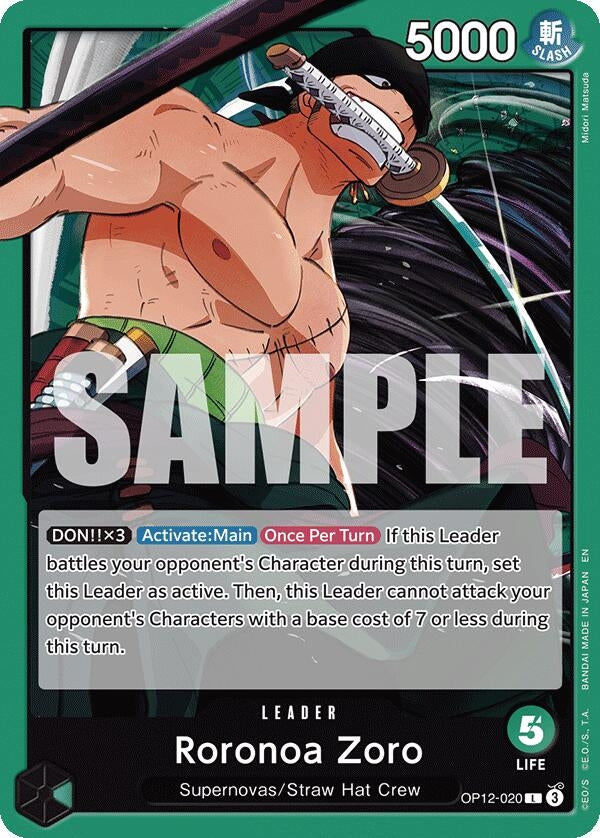 Roronoa Zoro (020) (OP12-020) (OP12)