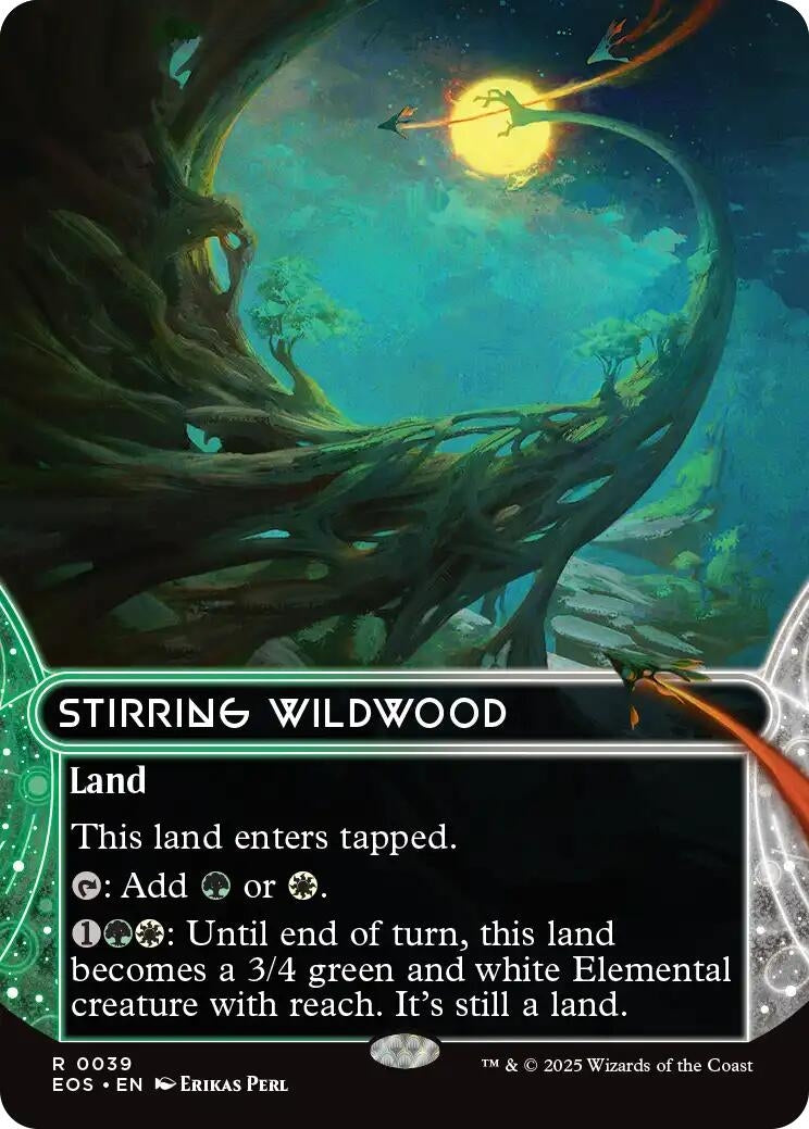 Image for Stirring Wildwood (0039) (Borderless) (39) (EOS) - Magic: The Gathering