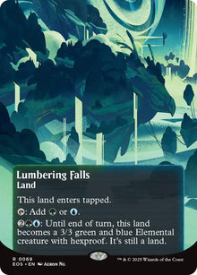 Image for Lumbering Falls (0069) (Borderless) (69) (EOS) - Magic: The Gathering