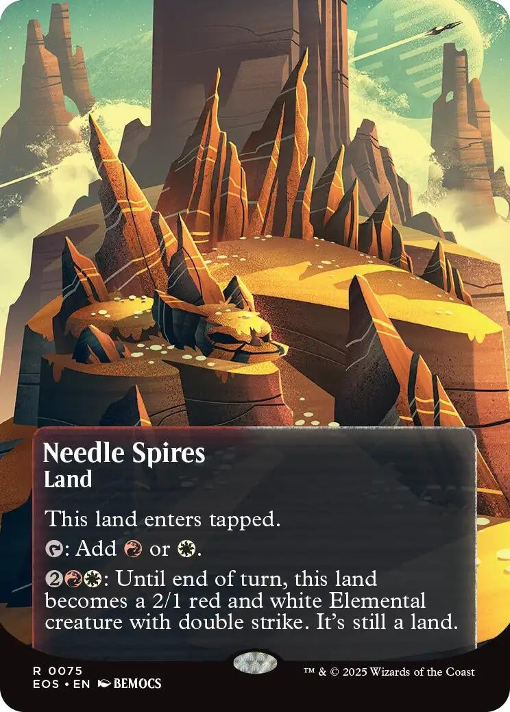 Image for Needle Spires (0075) (Borderless) (75) (EOS) - Magic: The Gathering