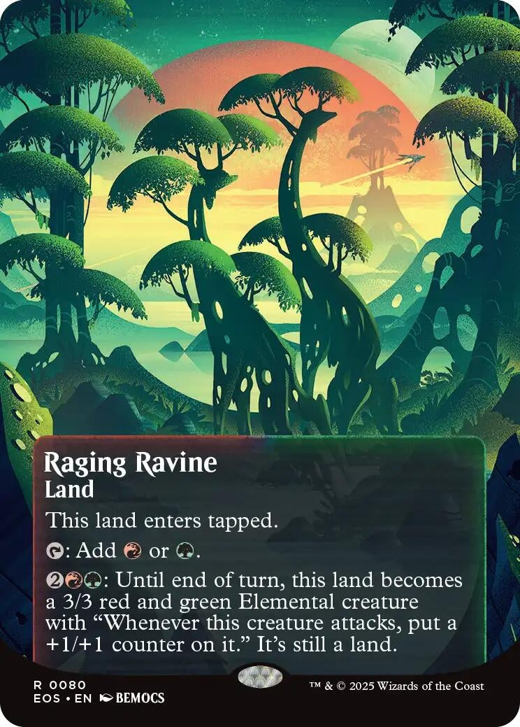 Image for Raging Ravine (0080) (Borderless) (80) (EOS) - Magic: The Gathering