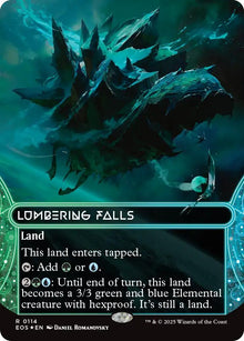 Image for Lumbering Falls (0114) (Borderless) (Galaxy Foil) (114) (EOS) - Magic: The Gathering