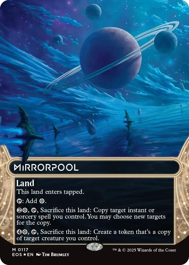 Image for Mirrorpool (0117) (Borderless) (Galaxy Foil) (117) (EOS) - Magic: The Gathering